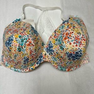 Lane Bryant Cacique Floral White Bras⚜️